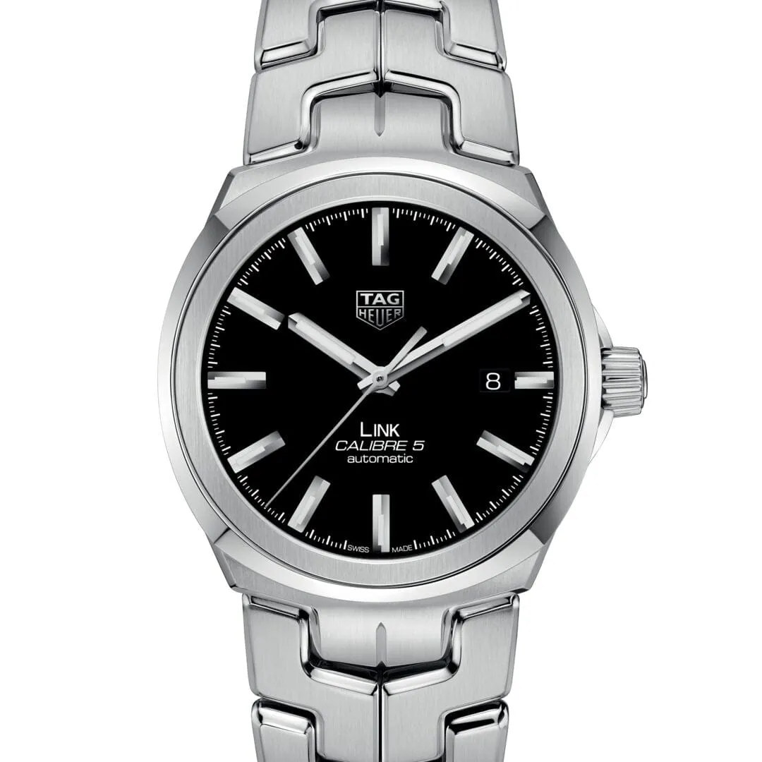 TAG Heuer Black Dial 41mm Link Watch