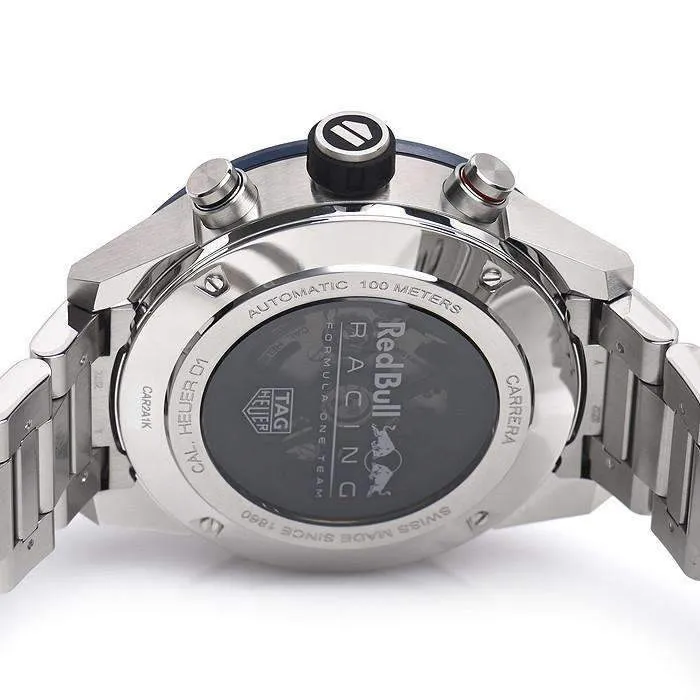 TAG HEUER CARRERA AUTOMATIC CHRONOGRAPH RED BULL RACING SPECIAL EDITION MEN WATCH CAR2A1K.BA0703