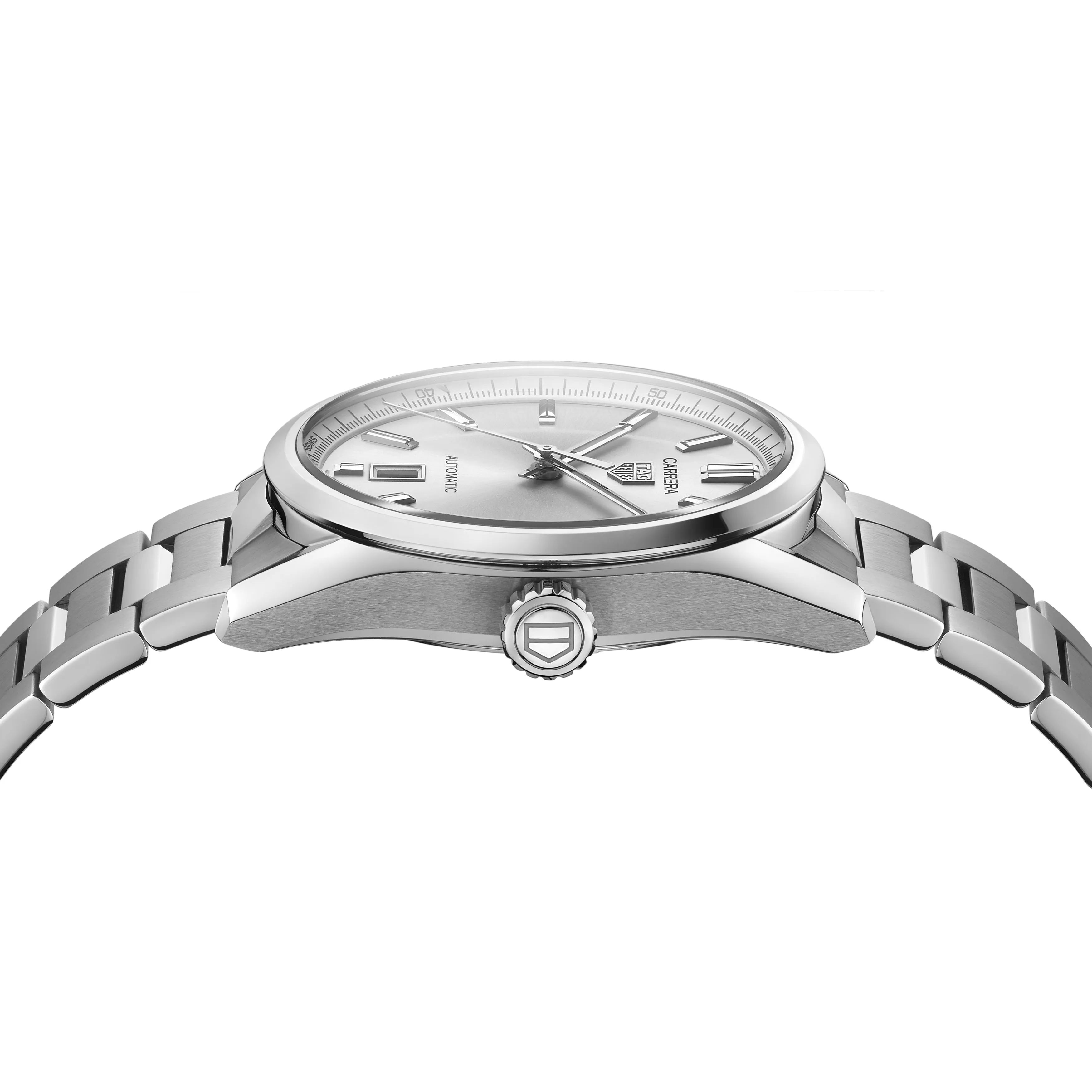 TAG Heuer Carrera Calibre 5 Automatic Men's Silver Dial & Steel Watch, 39mm
