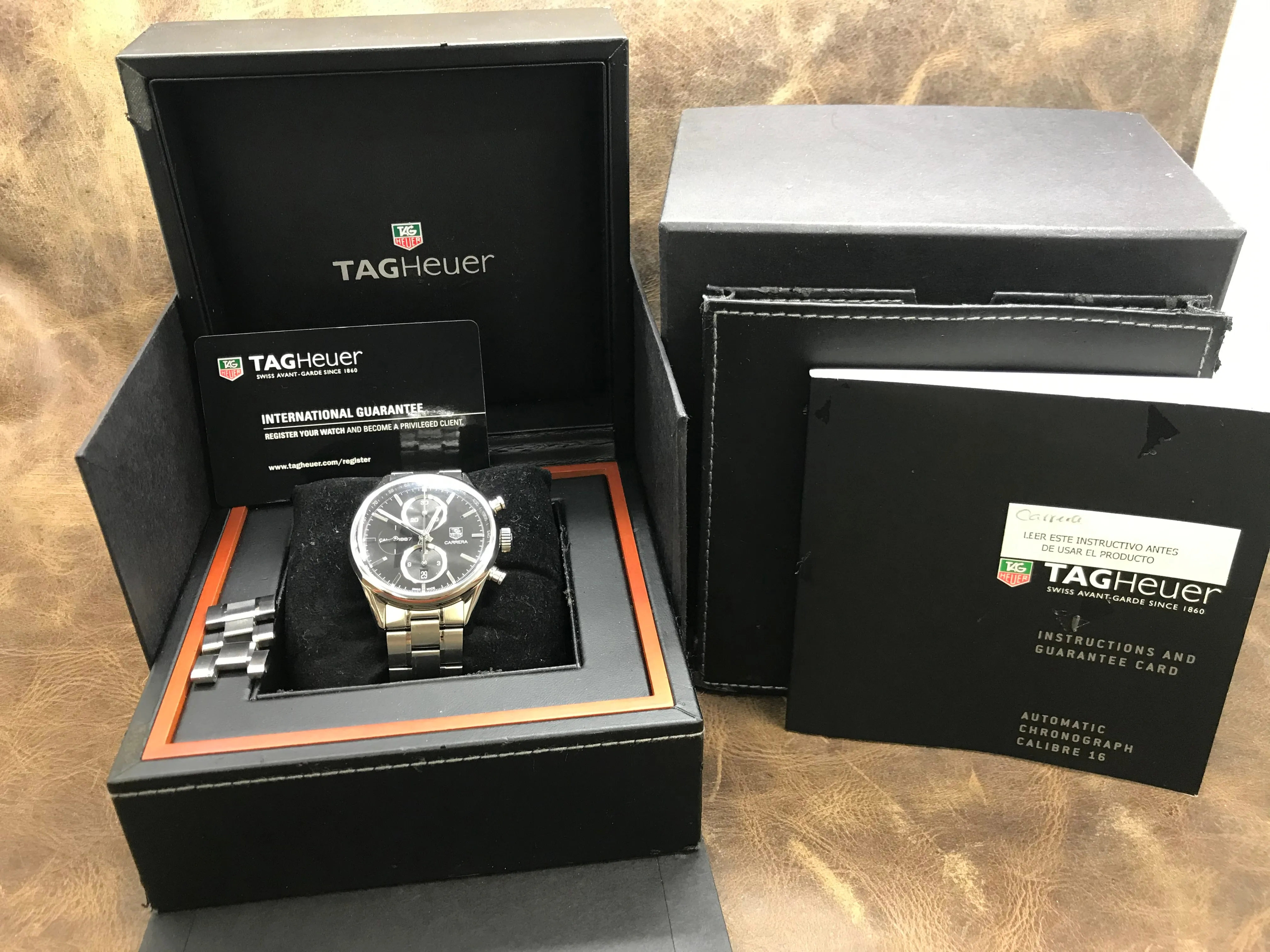 TAG Heuer Carrera CAR2110 Black Dial Automatic Men's Watch