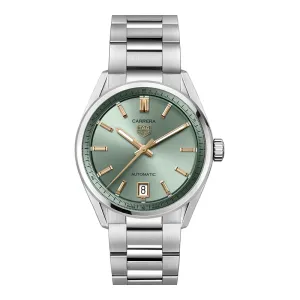 TAG Heuer Carrera Date Watch with Green Dial