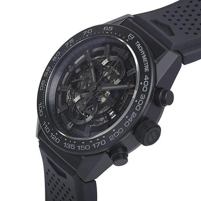 TAG HEUER CARRERA MATTE BLACK CERAMIC MEN WATCH CAR2A91.FT6071