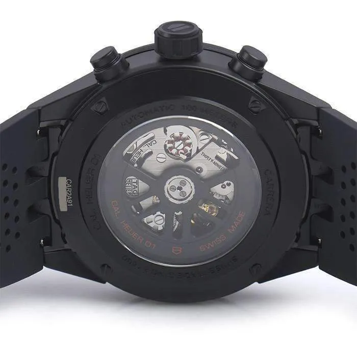TAG HEUER CARRERA MATTE BLACK CERAMIC MEN WATCH CAR2A91.FT6071