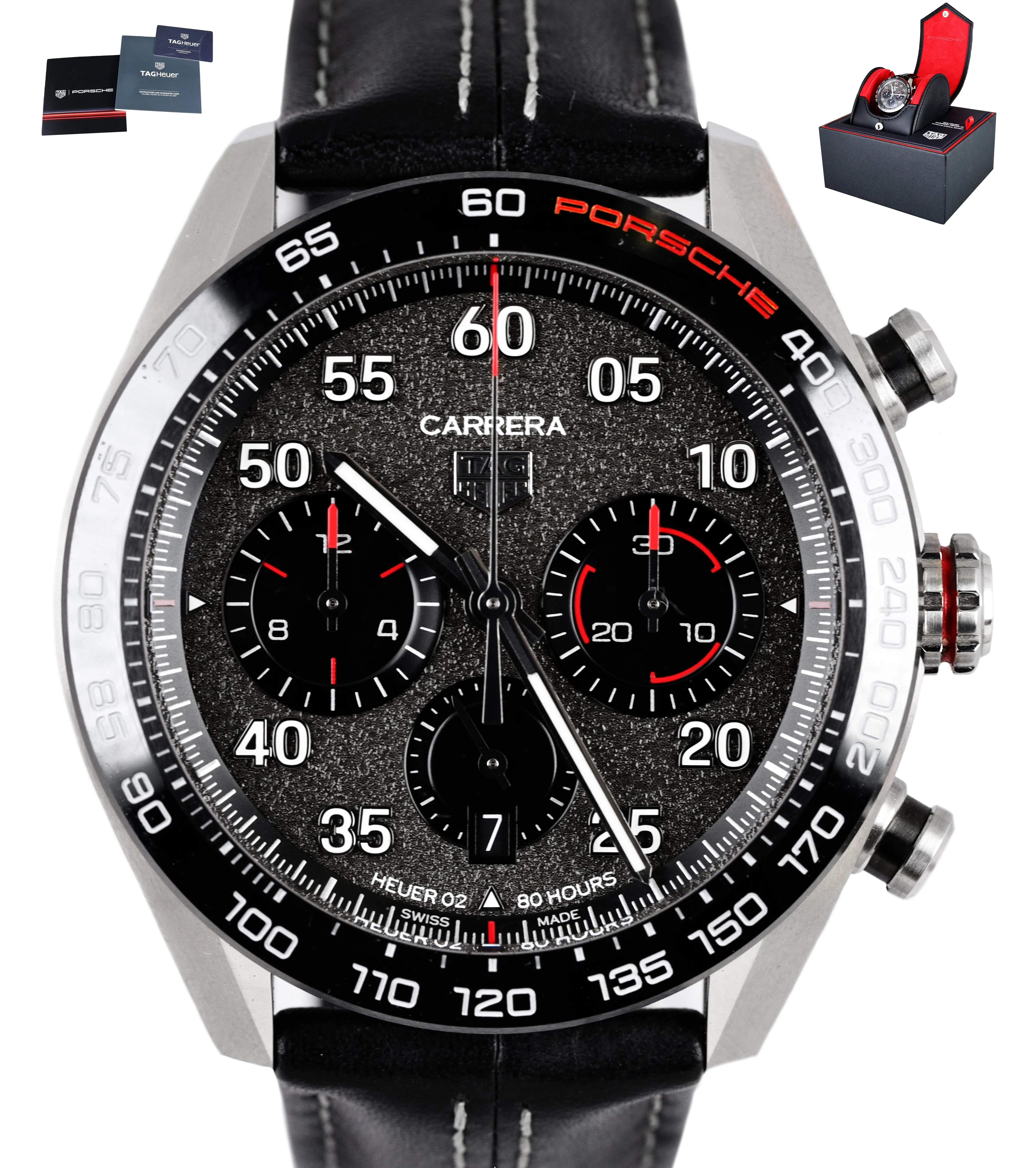 TAG Heuer Carrera Porsche Edition CBN2A1F Chronograph 44mm Automatic Watch