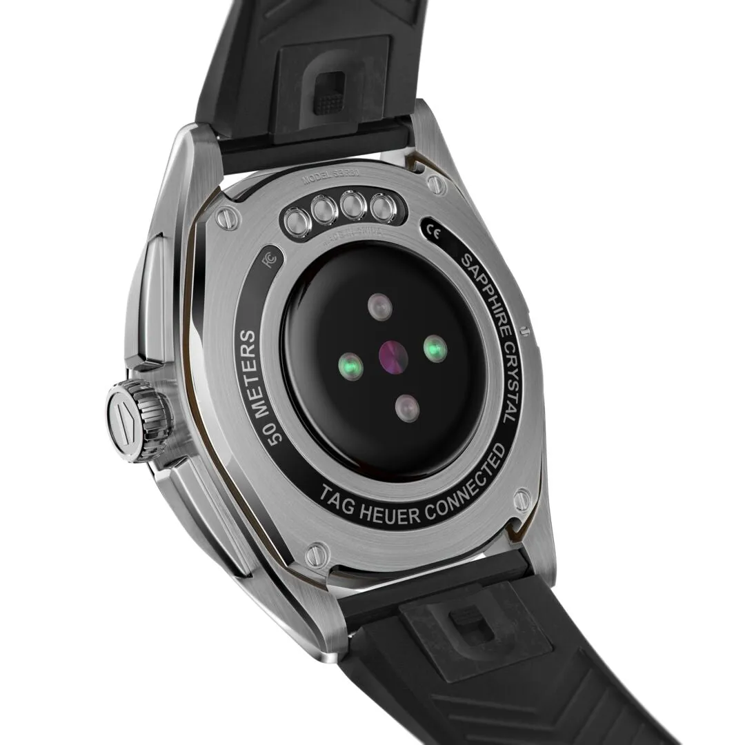 TAG Heuer Connected Calibre E4 with a Black Rubber Strap, 42mm
