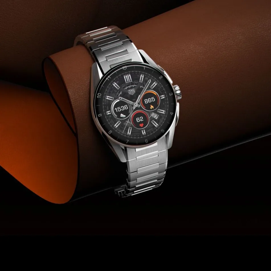 TAG Heuer Connected Calibre E4 with a Steel Bracelet, 45mm