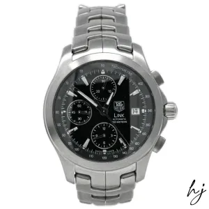 Tag Heuer Men's Link Stainless Steel 42mm Black Stick Dial Watch Reference #: CJF2110.BA0576