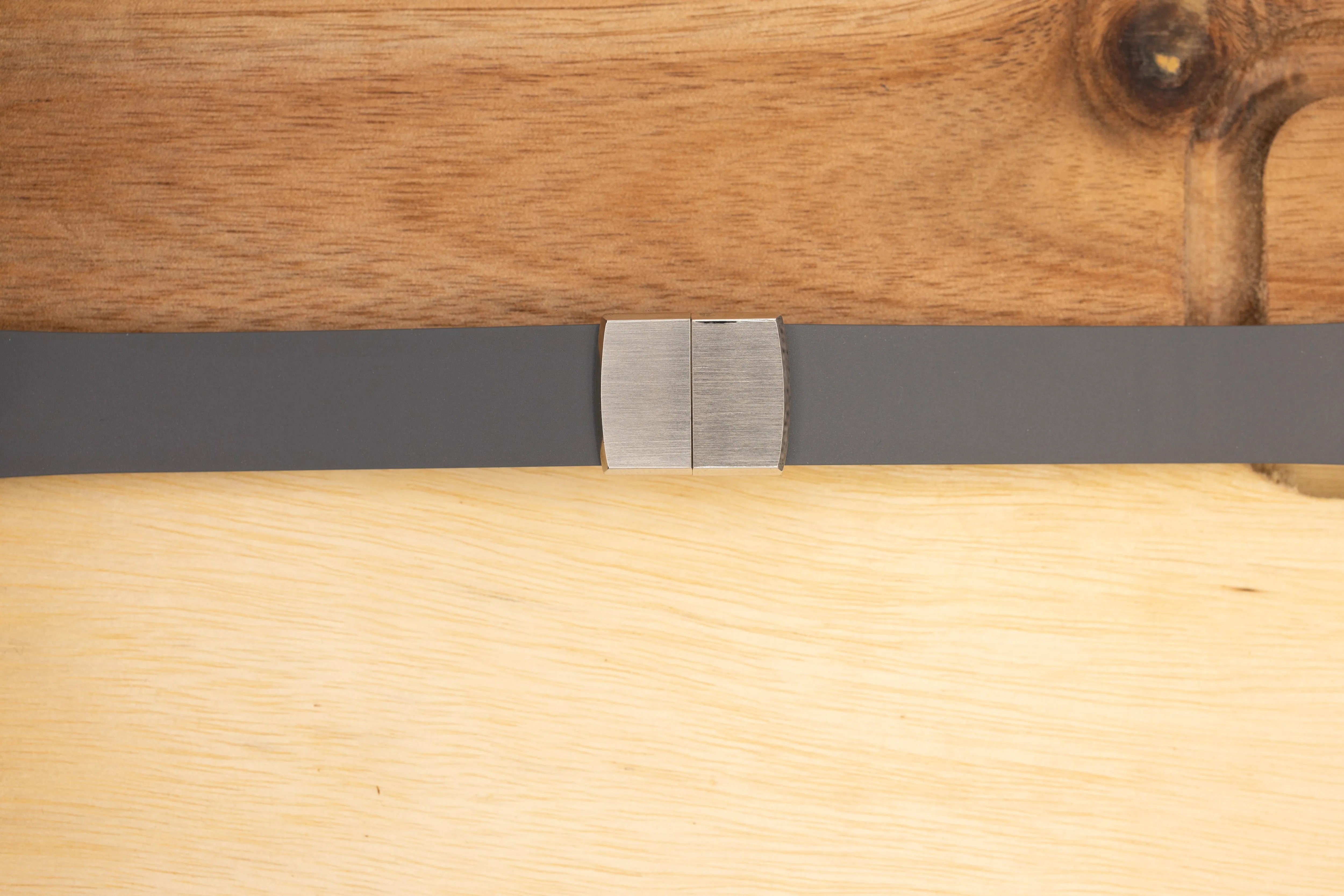 The Essentials Premium Cut To Size FKM Rubber Two Piece Watch Strap Slate Grey