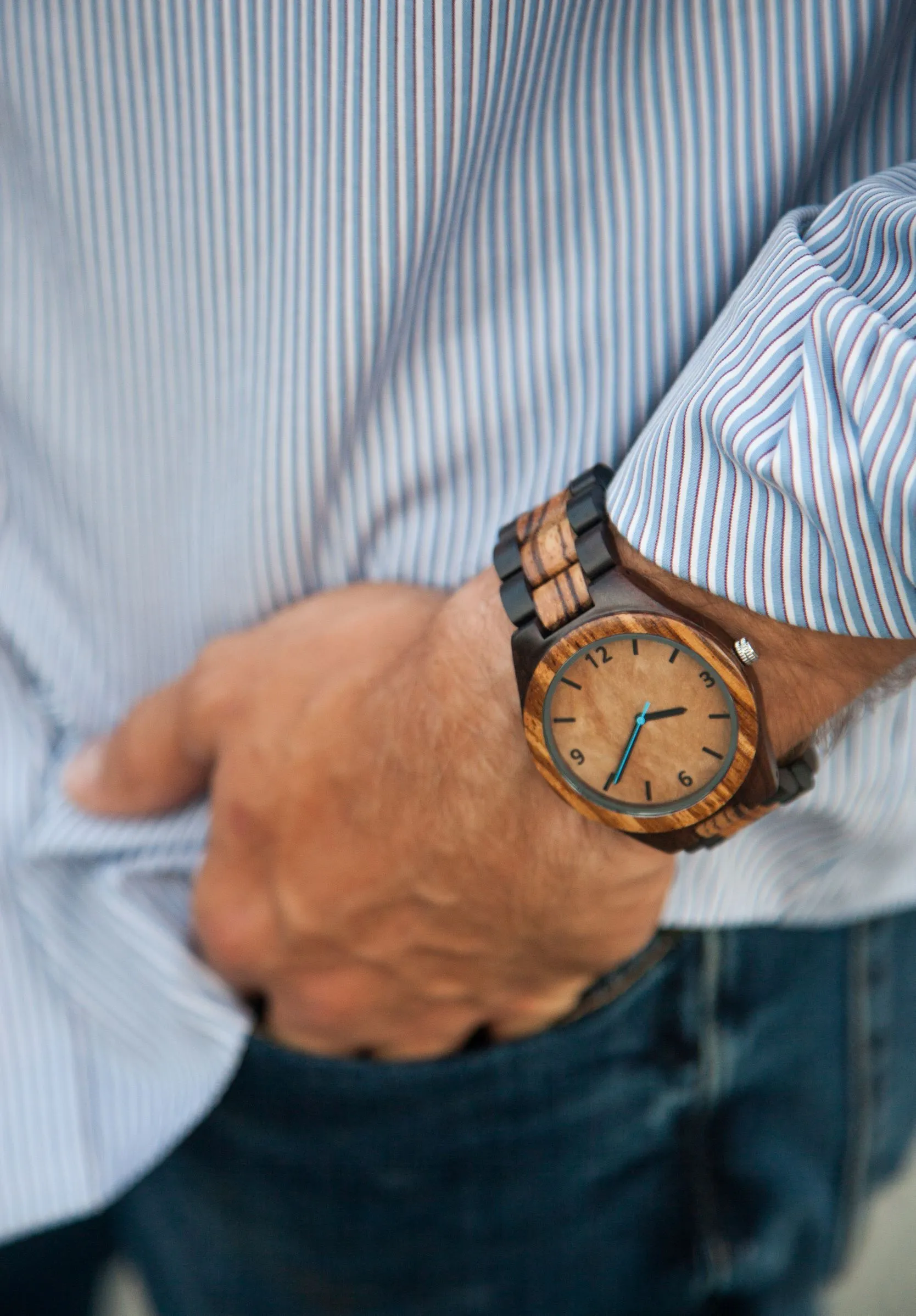 The Olive Blue | Wood Watches