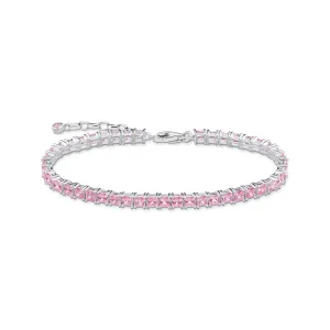 THOMAS SABO Heritage Pink Tennis Bracelet