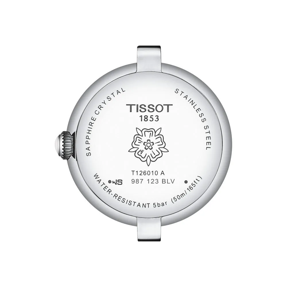 Tissot Bellissima Ladies Stainless Steel Blue Mother of Pearl Dial Watch