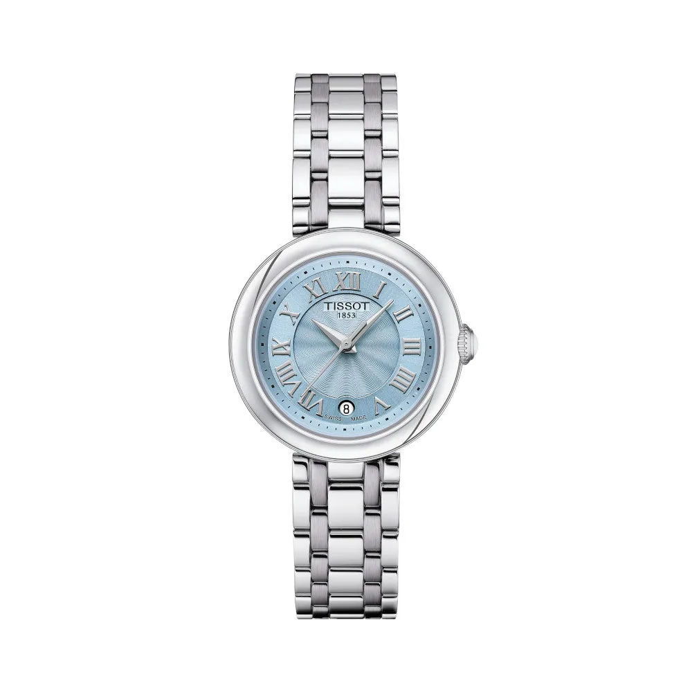Tissot Bellissima Ladies Stainless Steel Blue Mother of Pearl Dial Watch