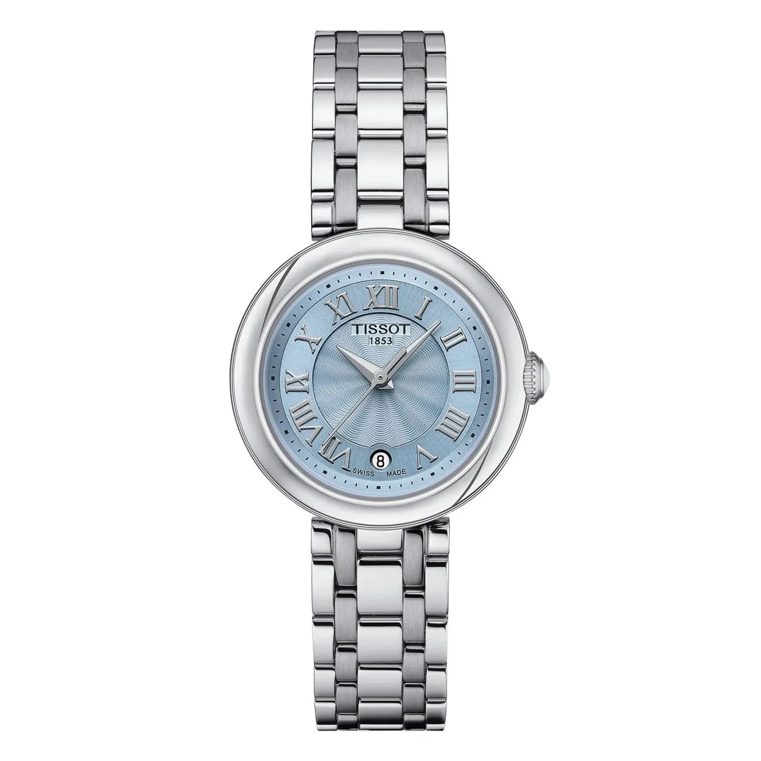 Tissot Bellissima Ladies Stainless Steel Blue Mother of Pearl Dial Watch