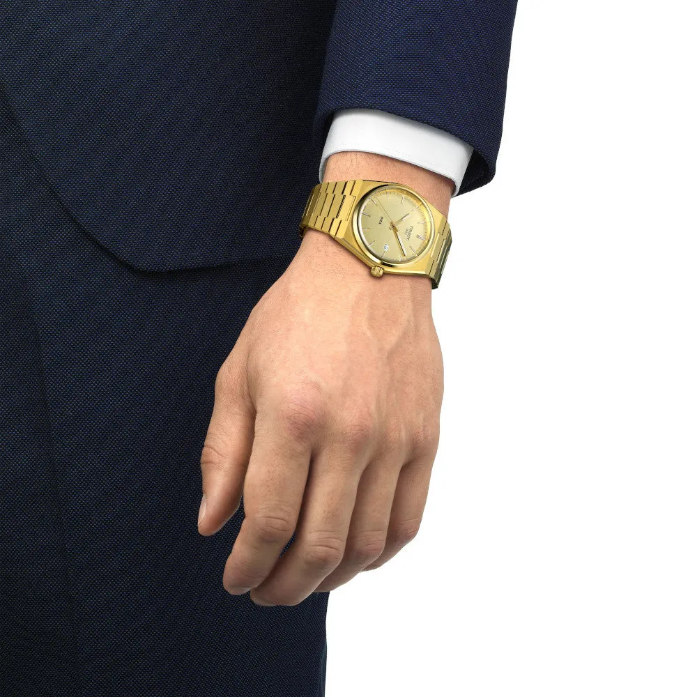 Tissot PRX Mens Gold Tone Watch