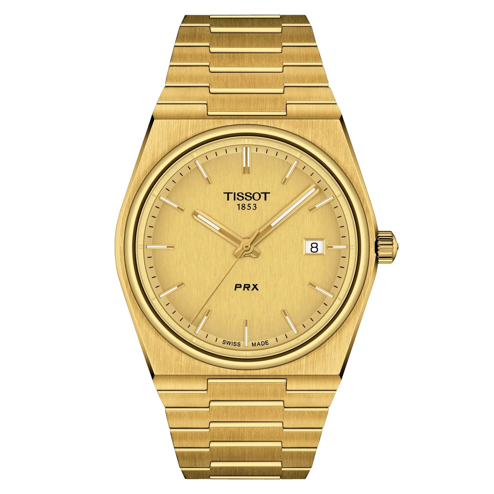 Tissot PRX Mens Gold Tone Watch