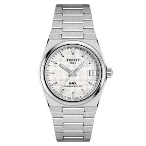 Tissot PRX Powermatic 80 White MOP Dial 35mm Unisex Watch T1372071111100