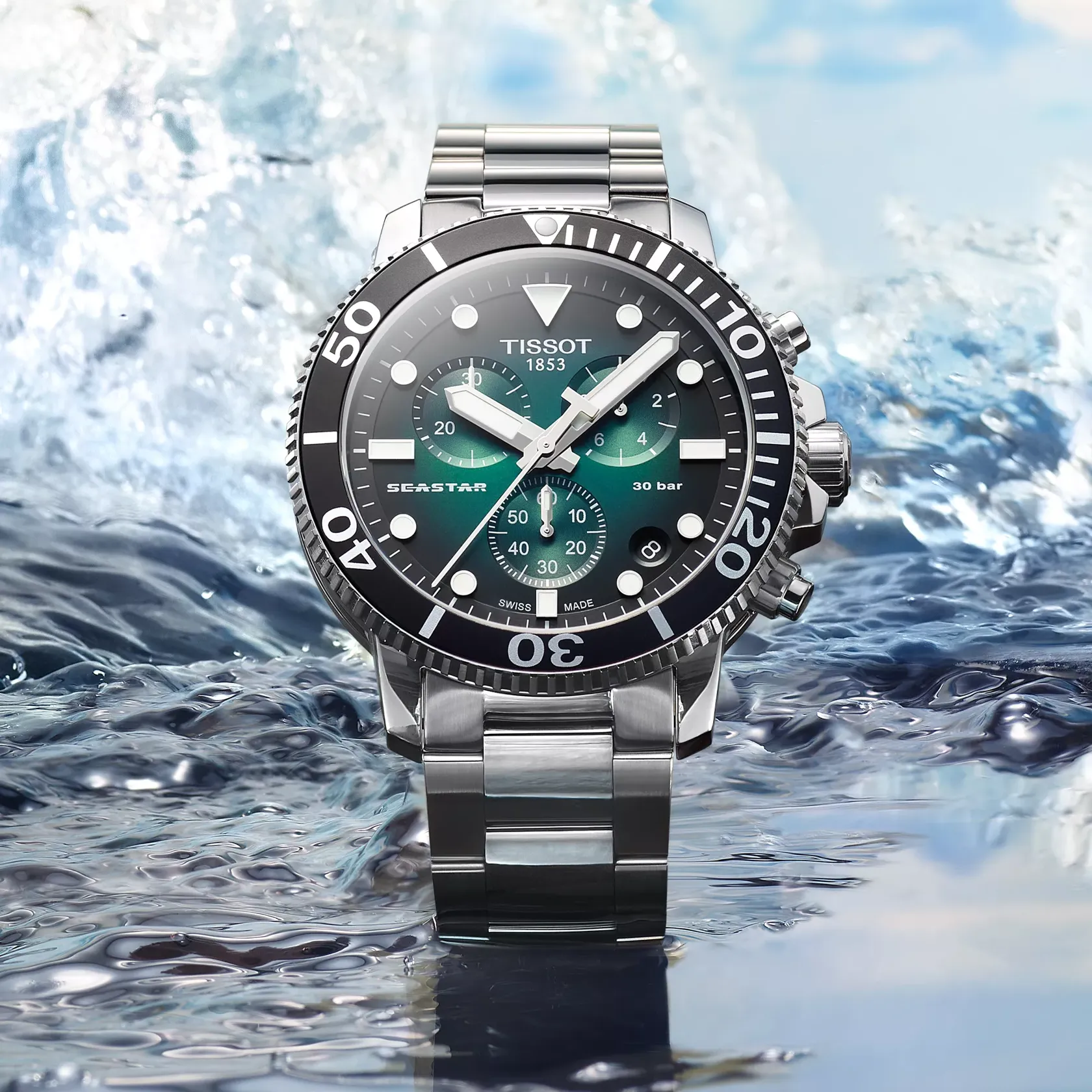 Tissot Seastar 1000 Quartz Chronograph Watch (Serial No.: T120.417.11.091.01)