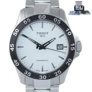 Tissot Swissmatic V8 Stainless Steel Automatic T106407 42mm White Date Watch
