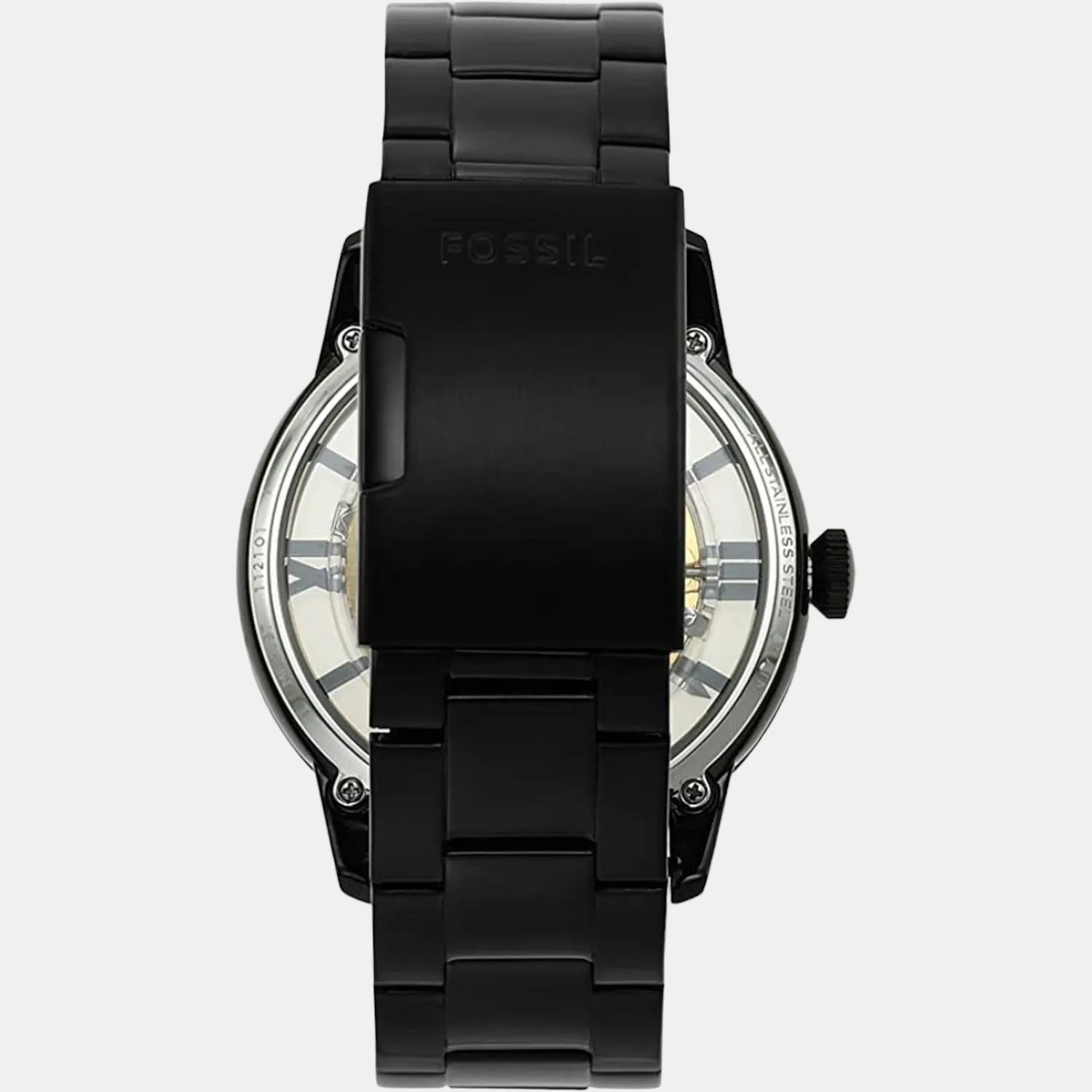 Townsman Men Automatic Black Dial Analog Stainless Steel Watch ME3197