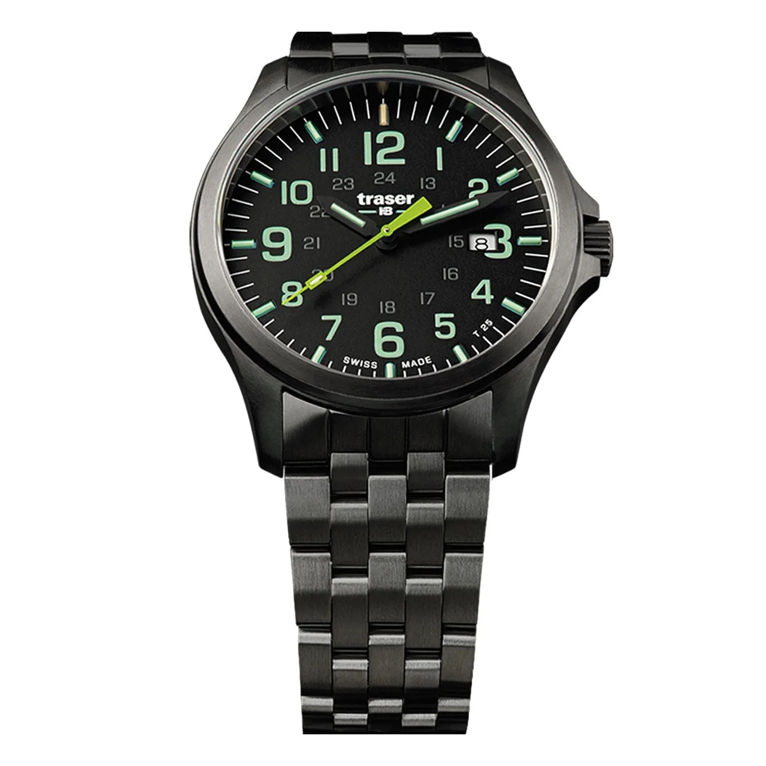 Traser P67 Officer Pro GunMetal Black / Lime