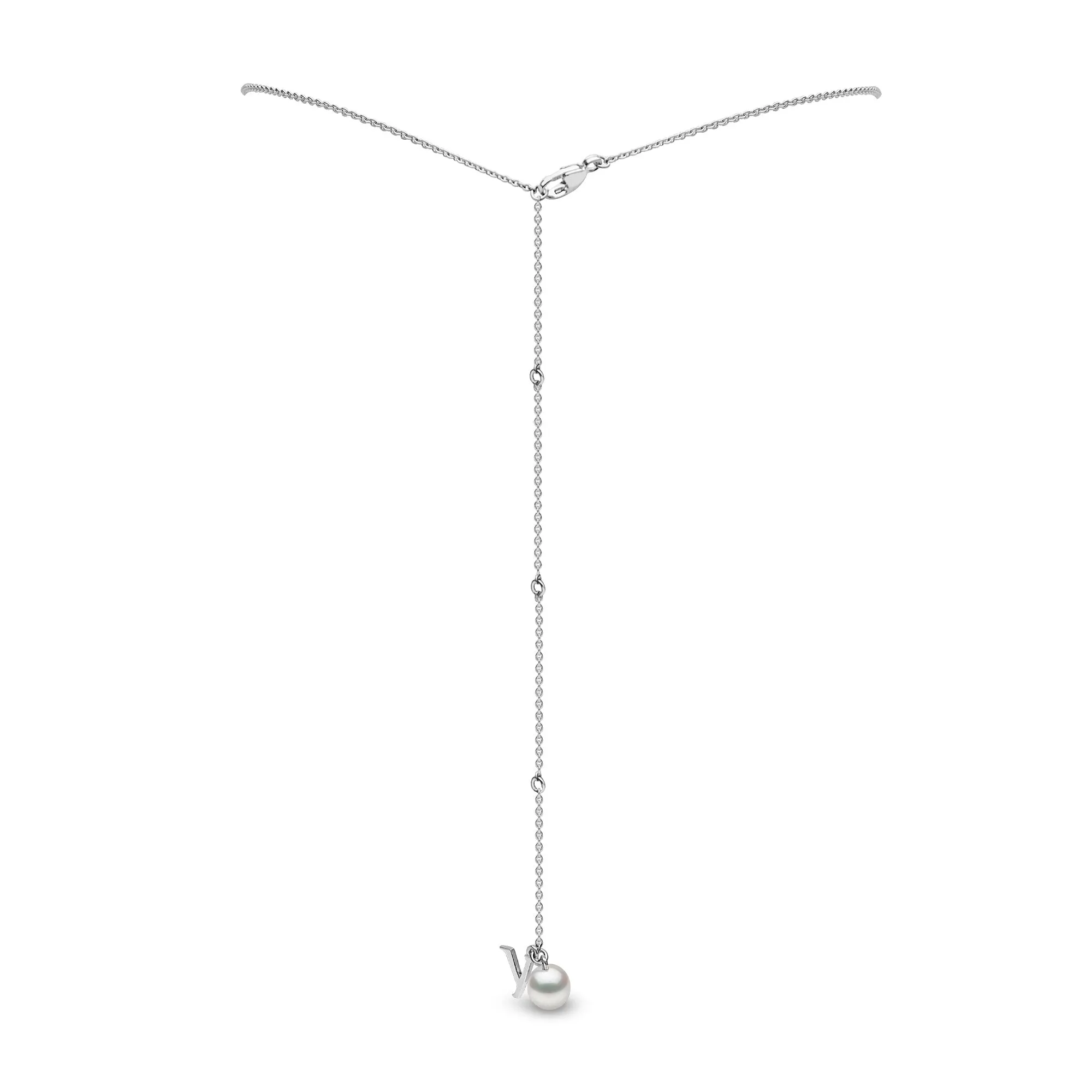 Trend Freshwater Pearl and Diamond 18ct Gold Necklace