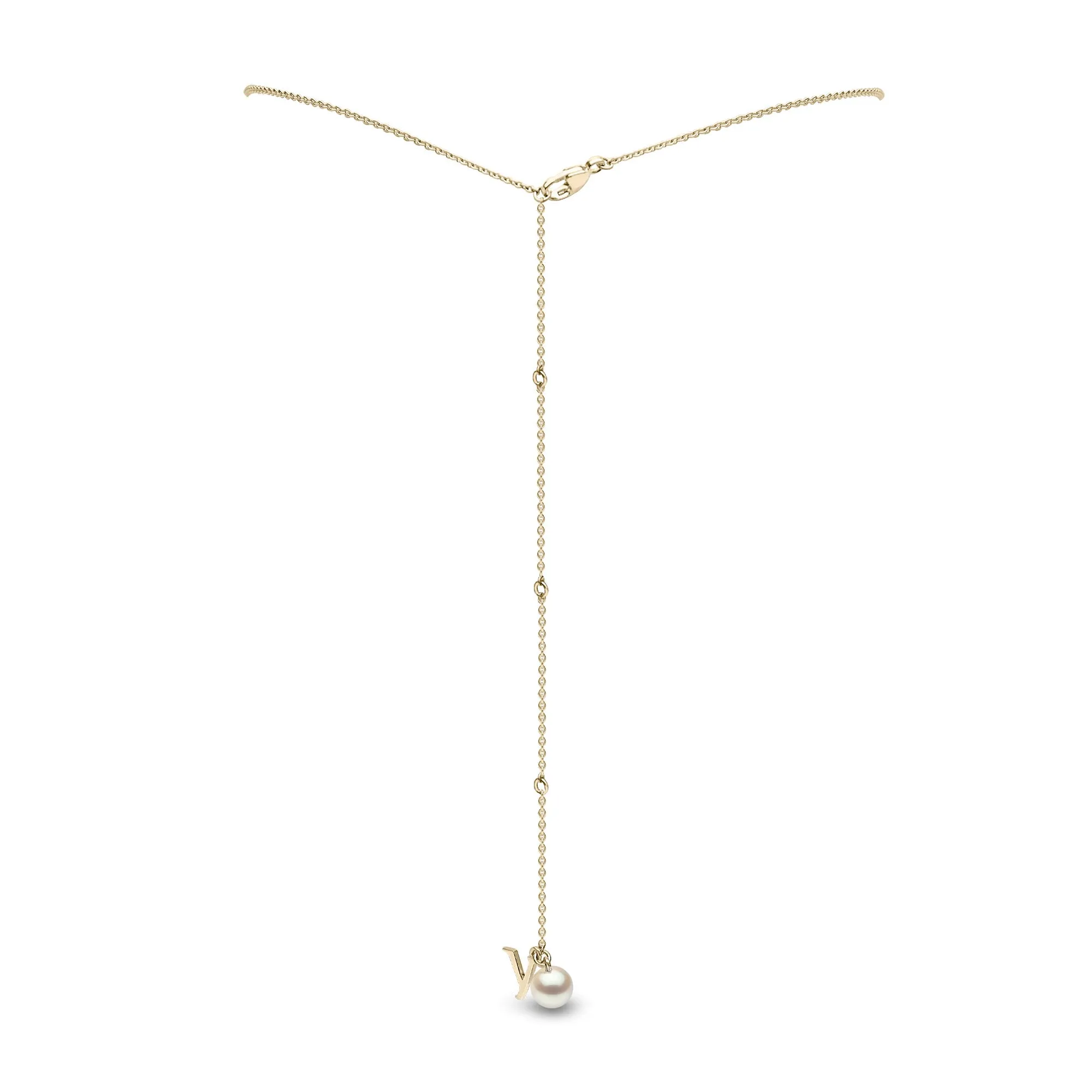 Trend Freshwater Pearl and Diamond 18ct Gold Necklace