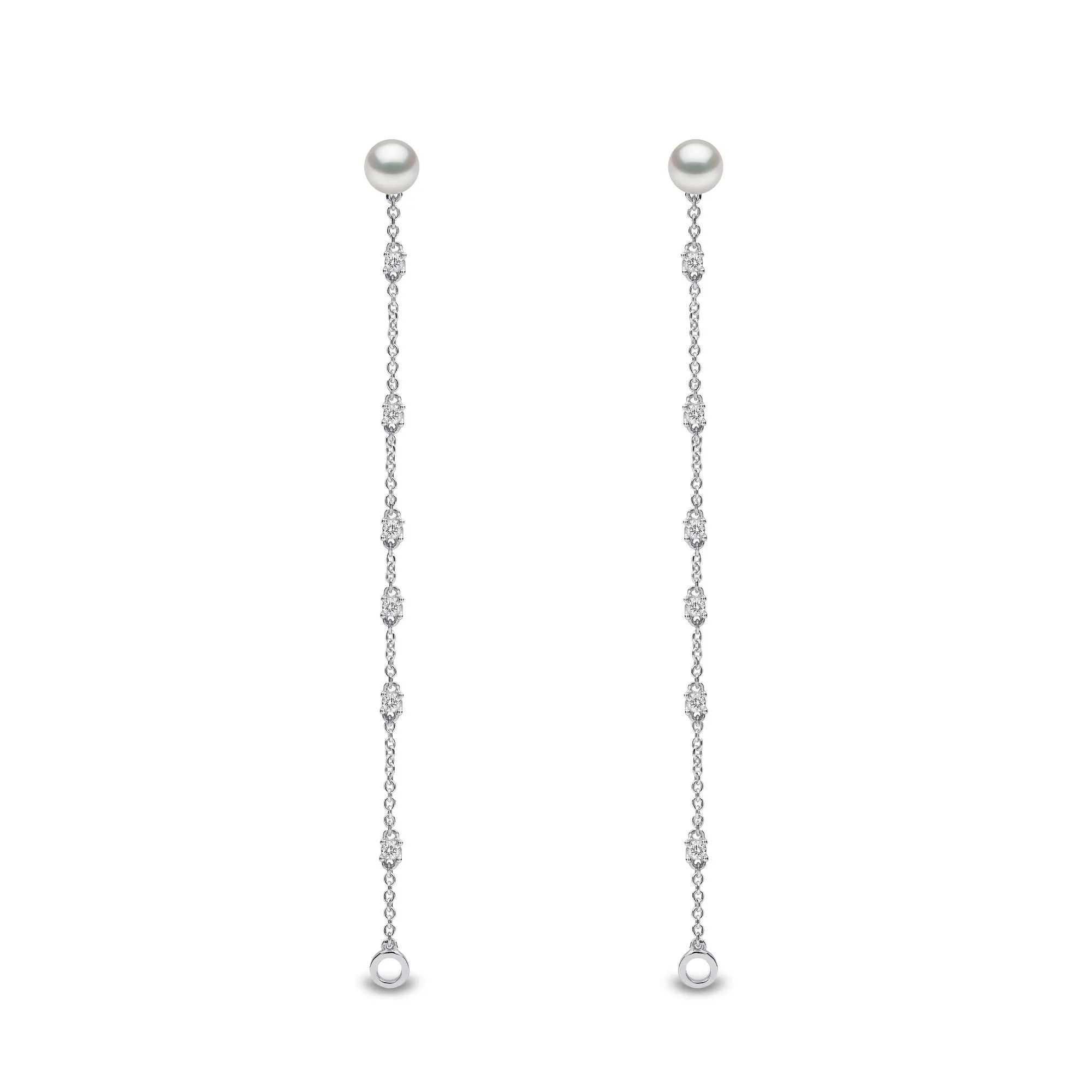 Trend Freshwater Pearl and Diamond Earrings in 18ct Gold