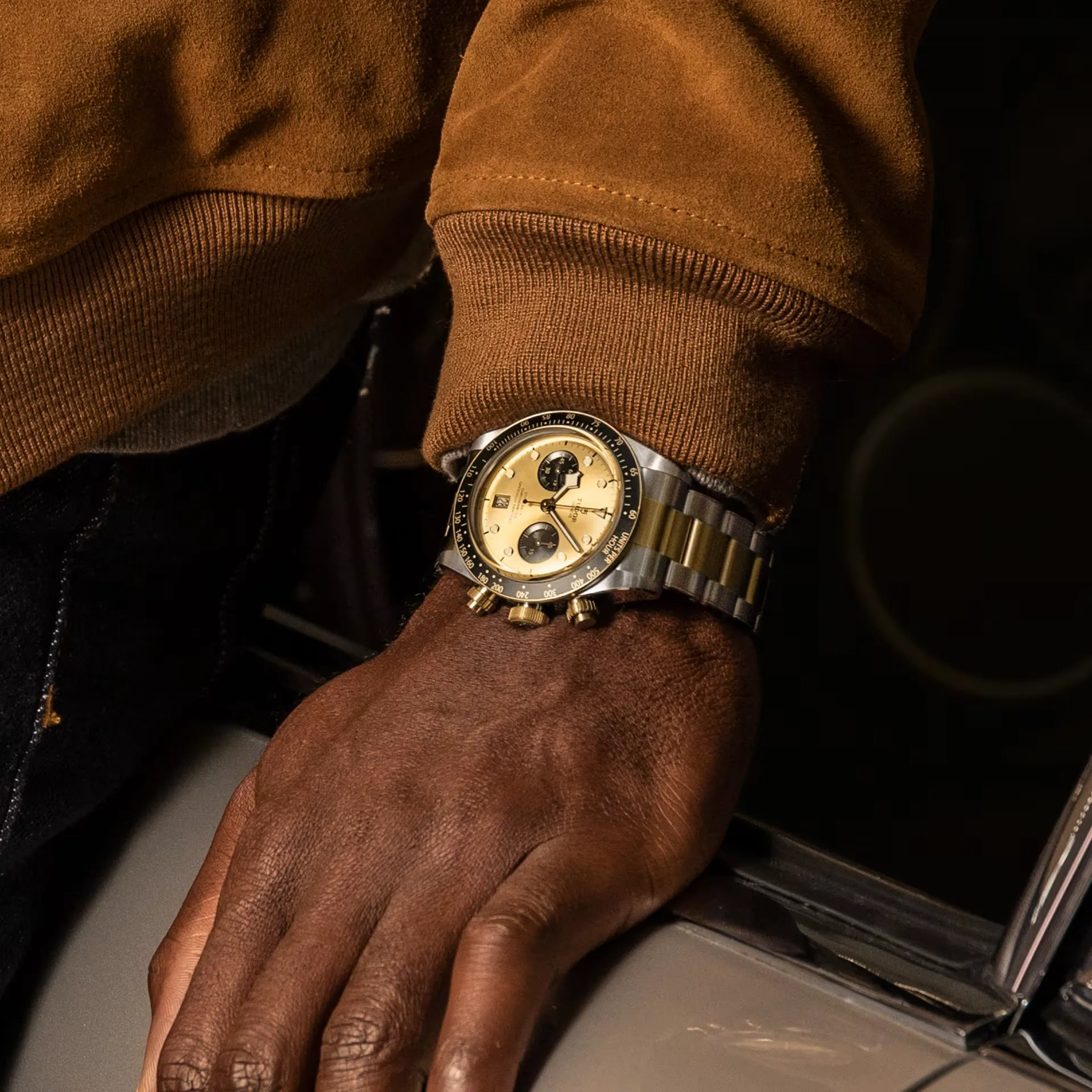 TUDOR Black Bay Chrono S&G 41mm Case, Champagne Dial (M79363N-0007)
