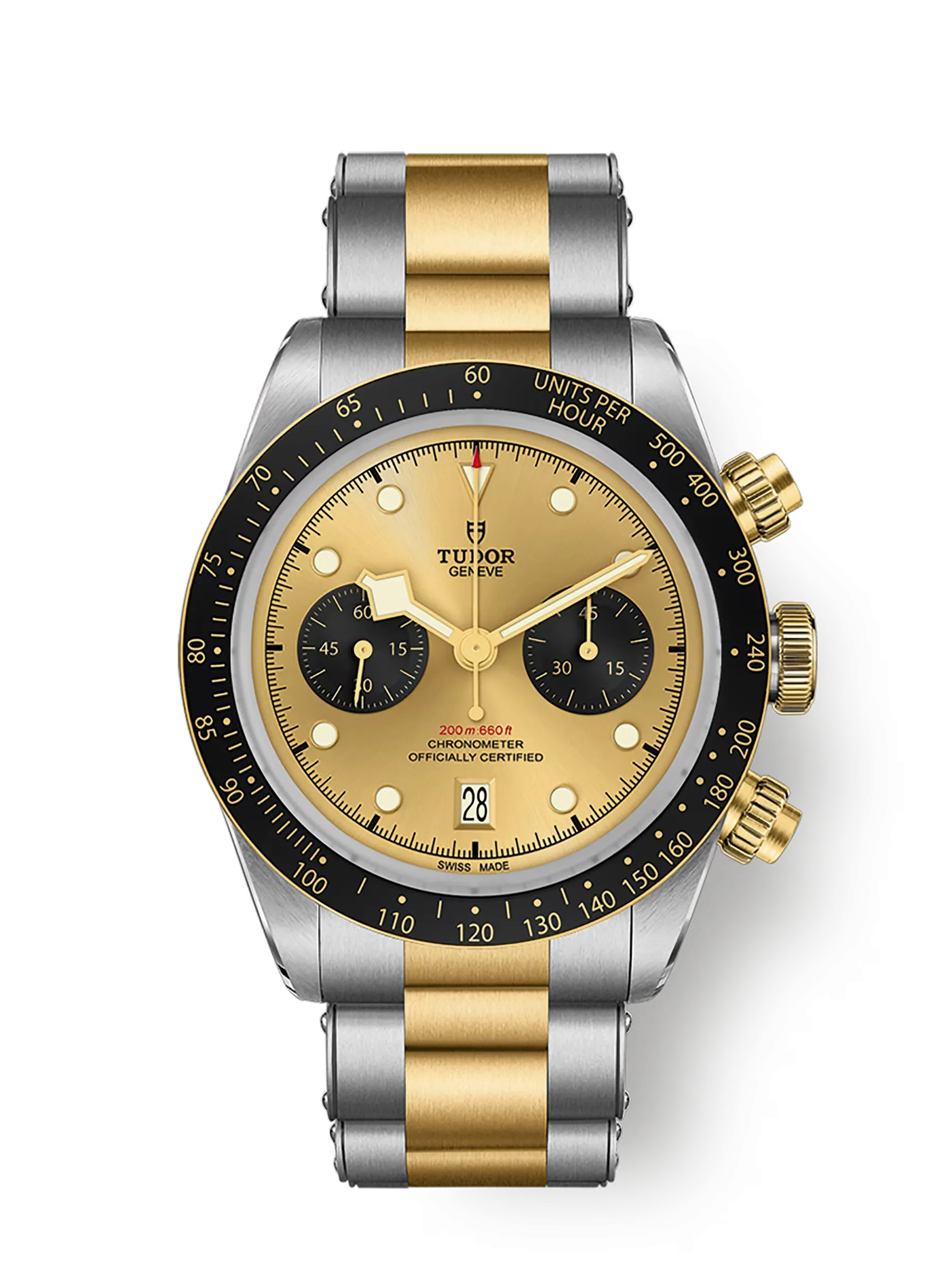 TUDOR Black Bay Chrono S&G 41mm Case, Champagne Dial (M79363N-0007)