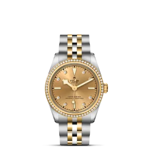 TUDOR Black Bay S&G 31mm Case, Champagne Dial, Steel and Yellow Gold Bracelet (M79613-0007)