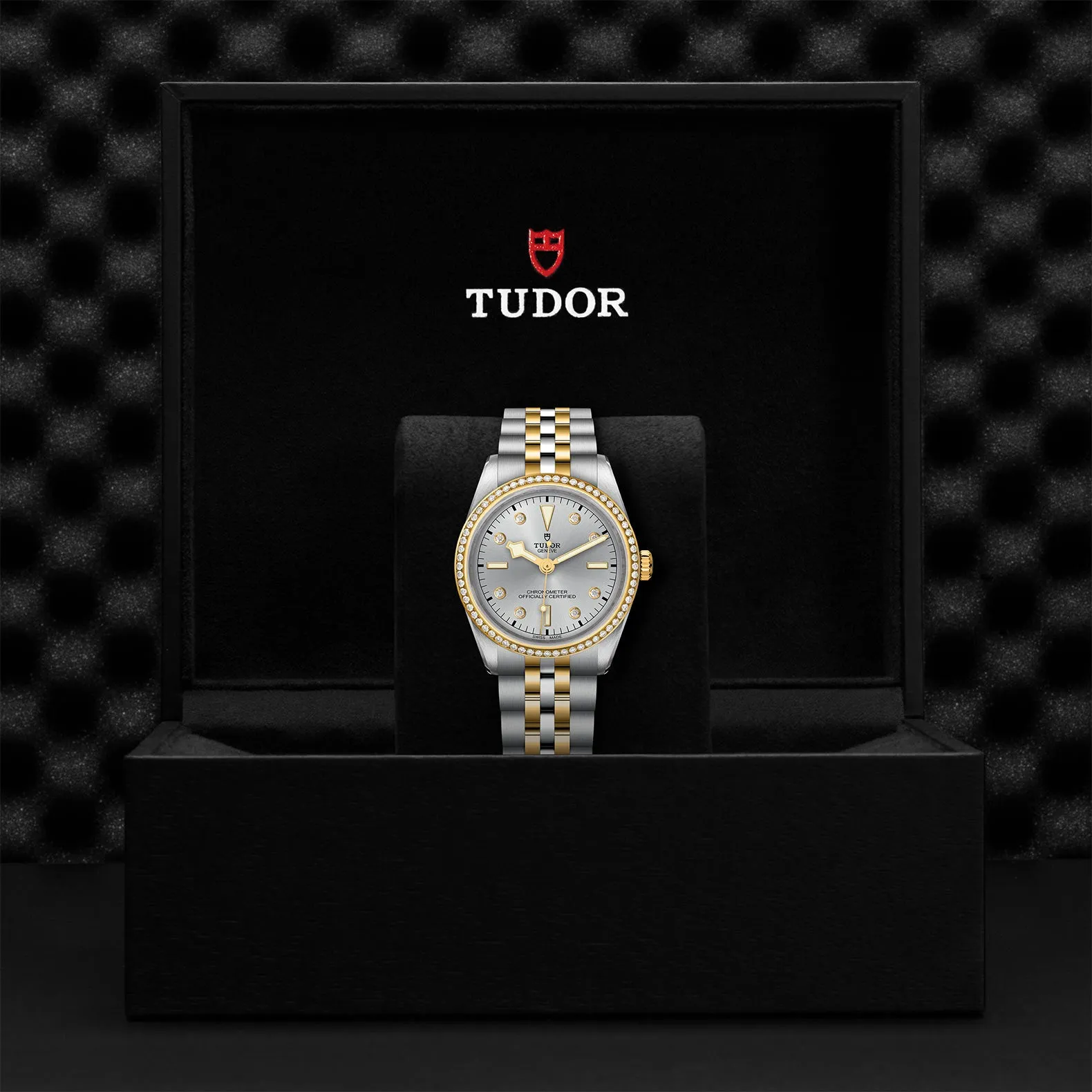 TUDOR Black Bay S&G 36mm Case, Silver Diamond Dial, Steel and Yellow Gold Strap (M79653-0006)