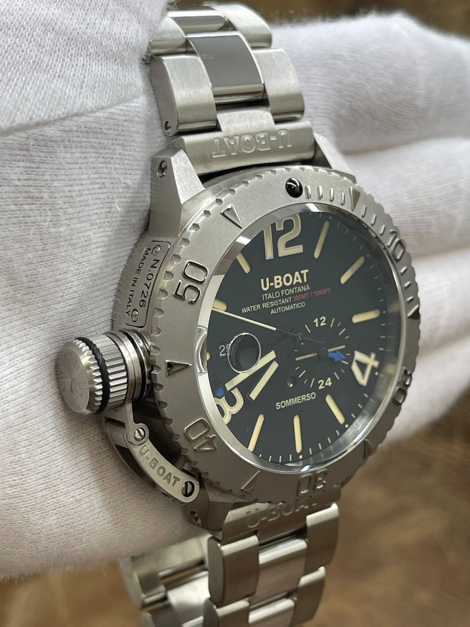 U-Boat Classico Sommerso 9007/A Black Dial Automatic Men's Watch