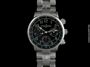 Ulysse Nardin Marine Chronograph Chronometer Automatic Mens Stainless Steel Watch - 353-22