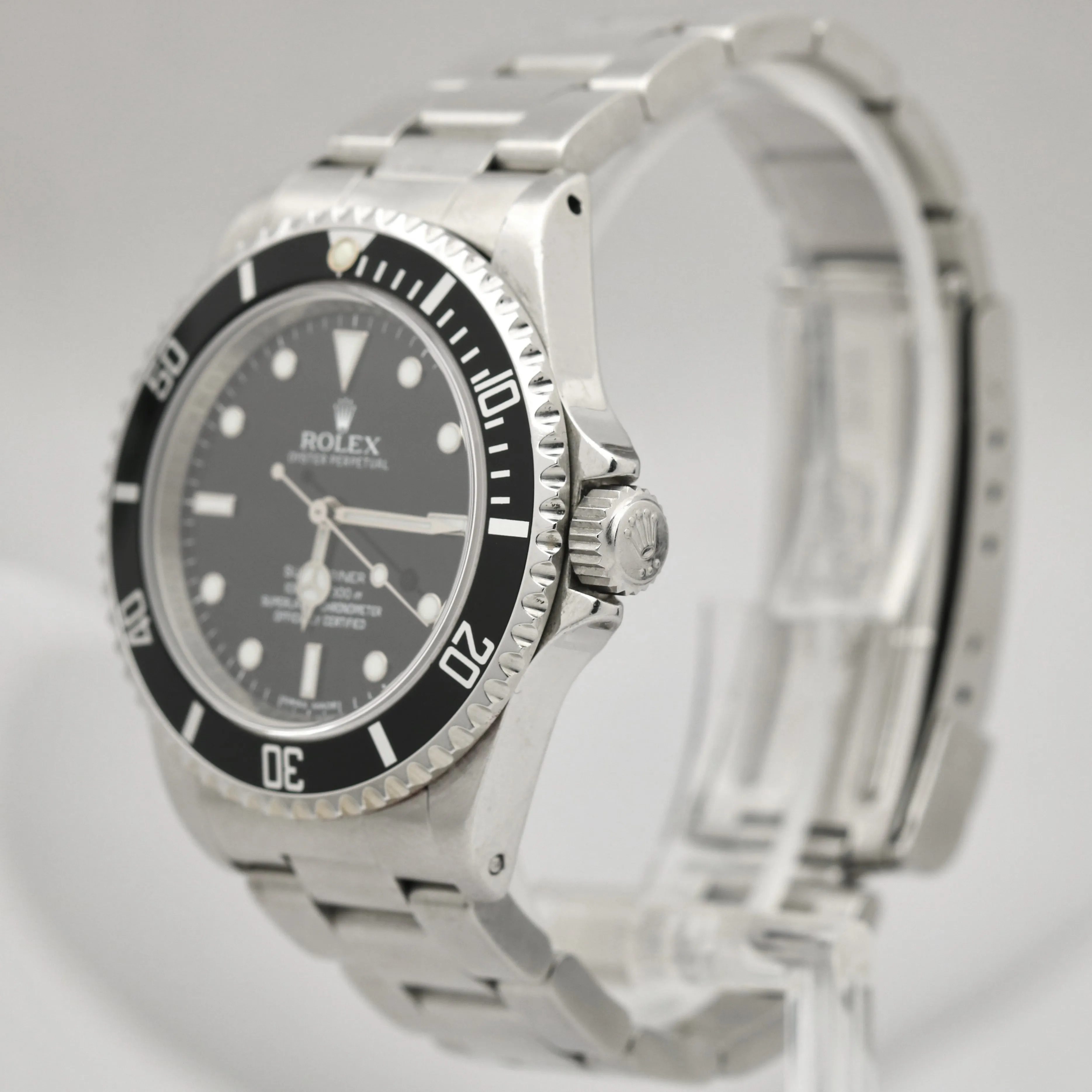 UNP. Rolex Submariner No-Date REHAUT 4 LINE Steel 40mm RANDOM SERIAL Watch 14060