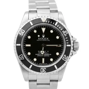 UNP. Rolex Submariner No-Date REHAUT 4 LINE Steel 40mm RANDOM SERIAL Watch 14060