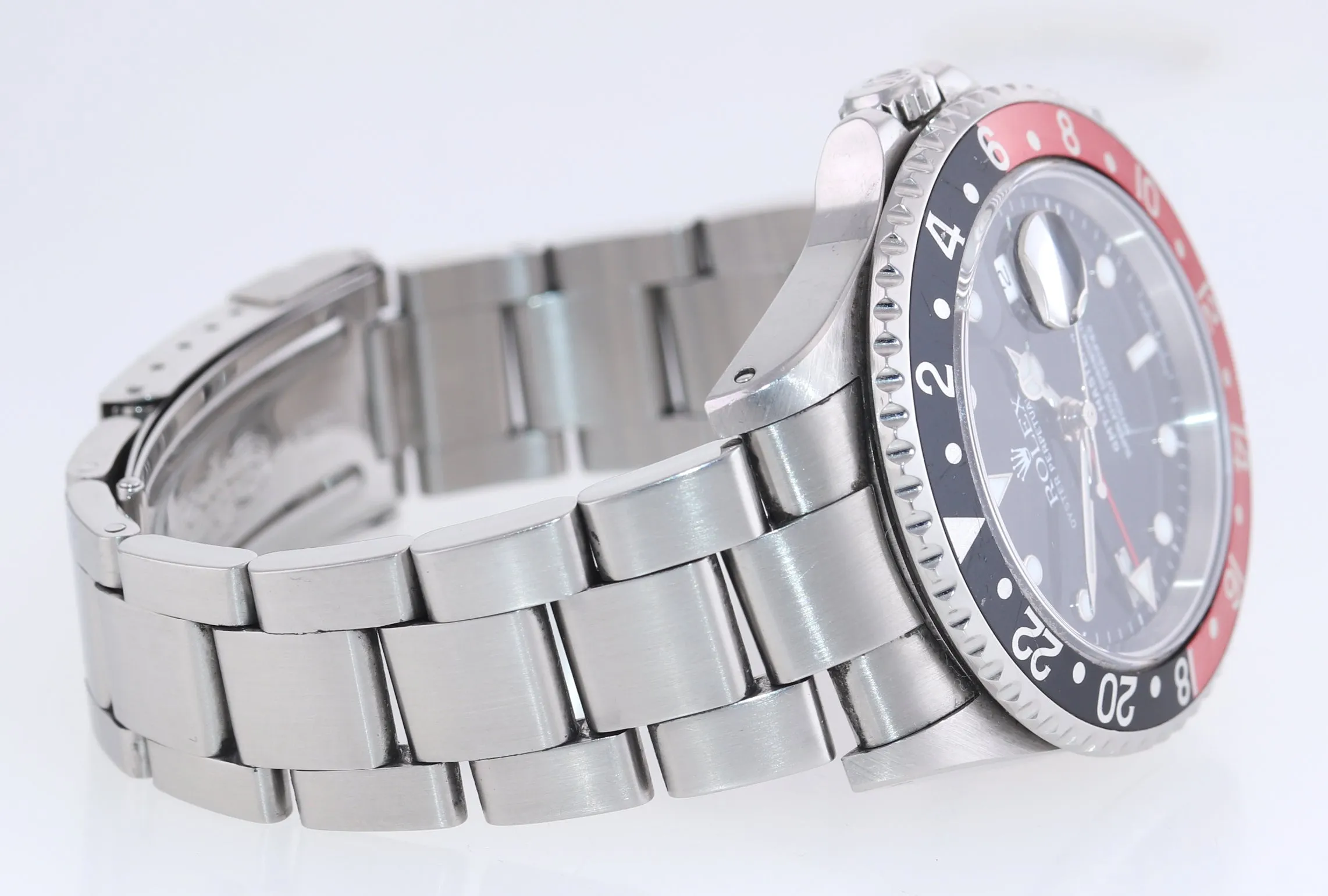 UNPOLISHED Barn Find 2001 Rolex GMT-Master II Coke Steel Red 16710 Watch SEL Box