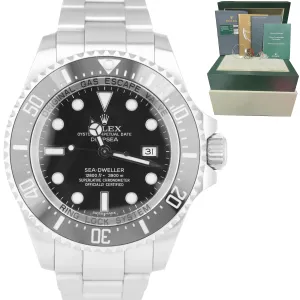 UNPOLISHED Rolex Sea-Dweller Deepsea Stainless 44mm Black Dive Watch 116660 B P