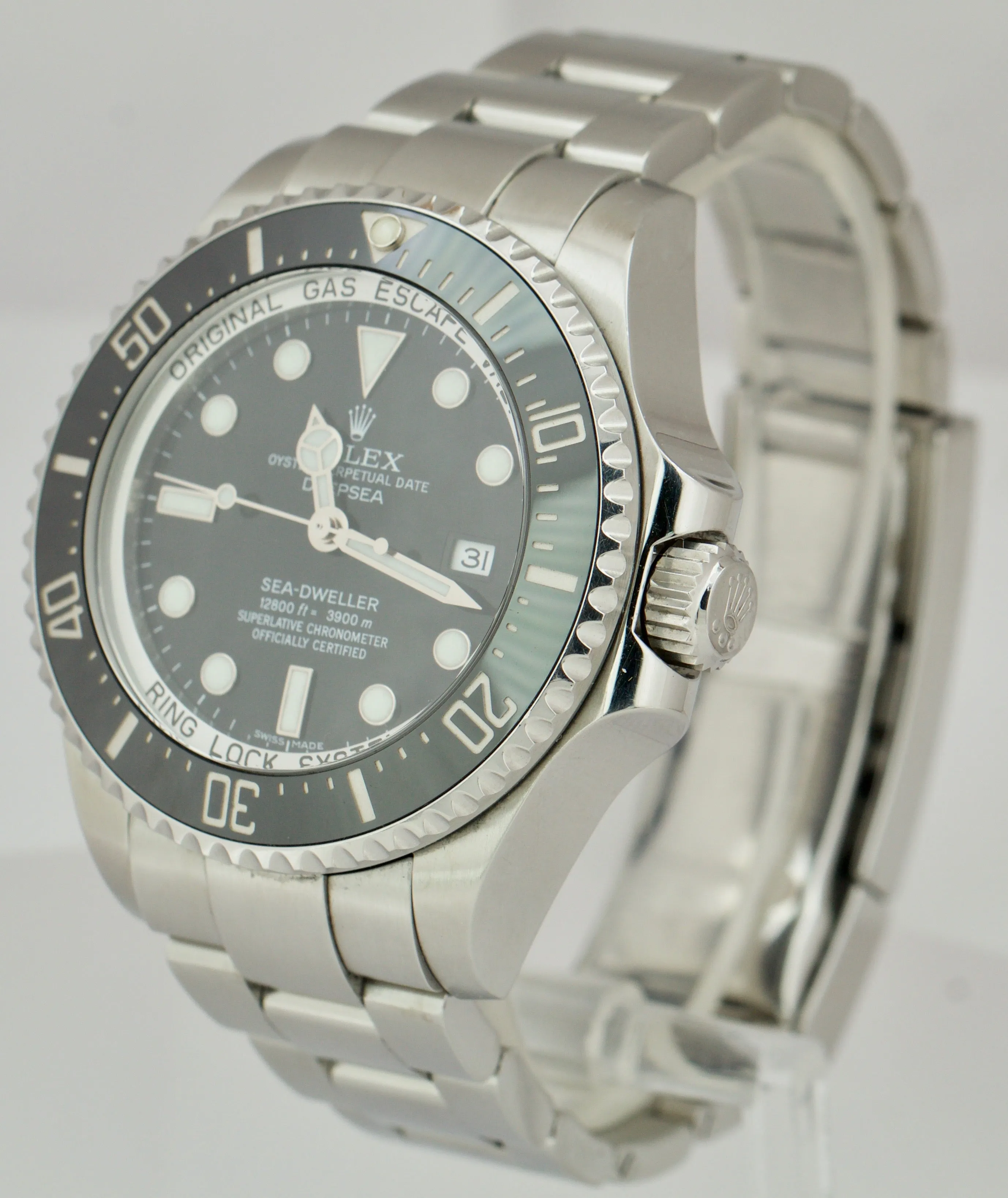 UNPOLISHED Rolex Sea-Dweller Deepsea Stainless 44mm Black Dive Watch 116660 B P