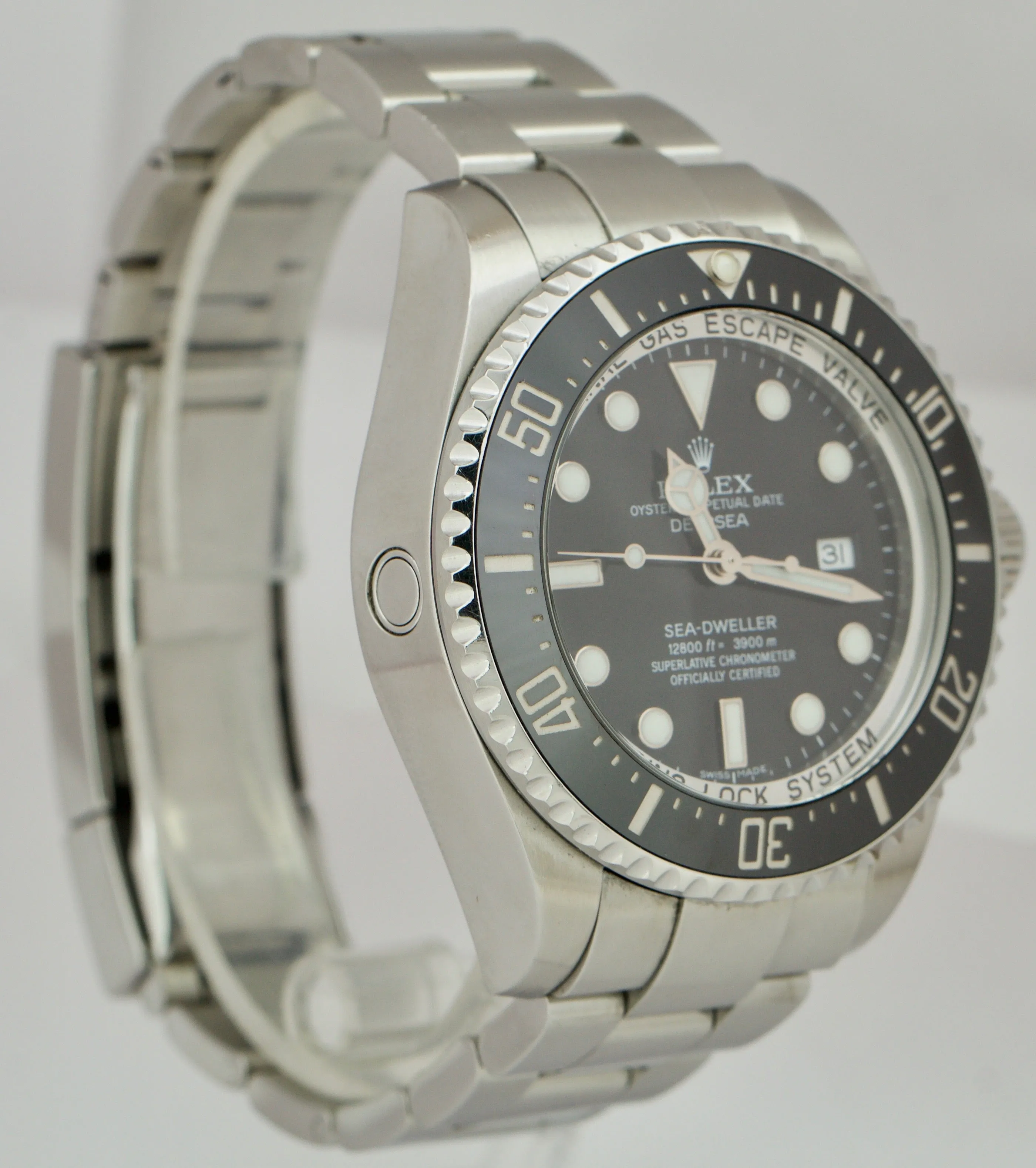 UNPOLISHED Rolex Sea-Dweller Deepsea Stainless 44mm Black Dive Watch 116660 B P