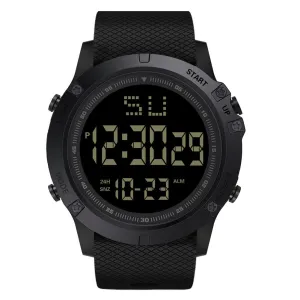 US 1-2 Pc Large Dial Stopwatch Sport Mens Watches LED Light Digital Wristwatches