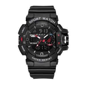 V2A Analog Digital 5ATM Waterproof Sports Watch for Men with Stopwatch, Alarm and Backlight | Case Size- 52mm