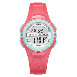 V2A Digital 5ATM Waterproof Kids White Sports Watch for Girls