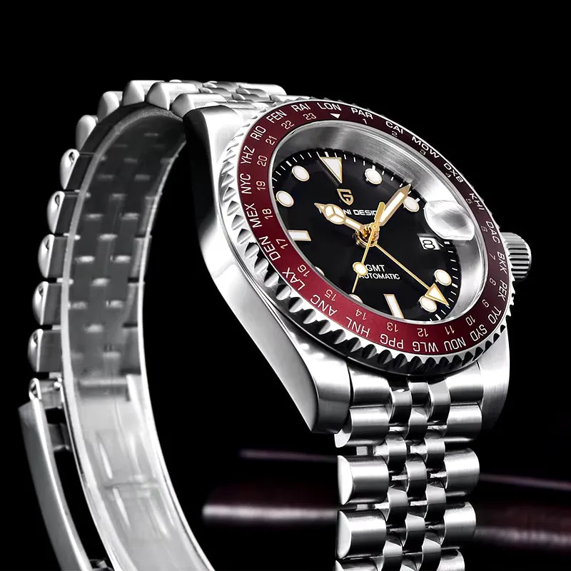 V4 40MM GMT NH34 Luxury Men'S Watches Top Fashion Automatic Mechanical Watches for Men Sapphire Waterproof Clock
