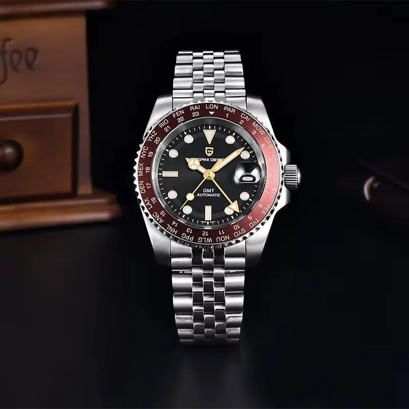 V4 40MM GMT NH34 Luxury Men'S Watches Top Fashion Automatic Mechanical Watches for Men Sapphire Waterproof Clock
