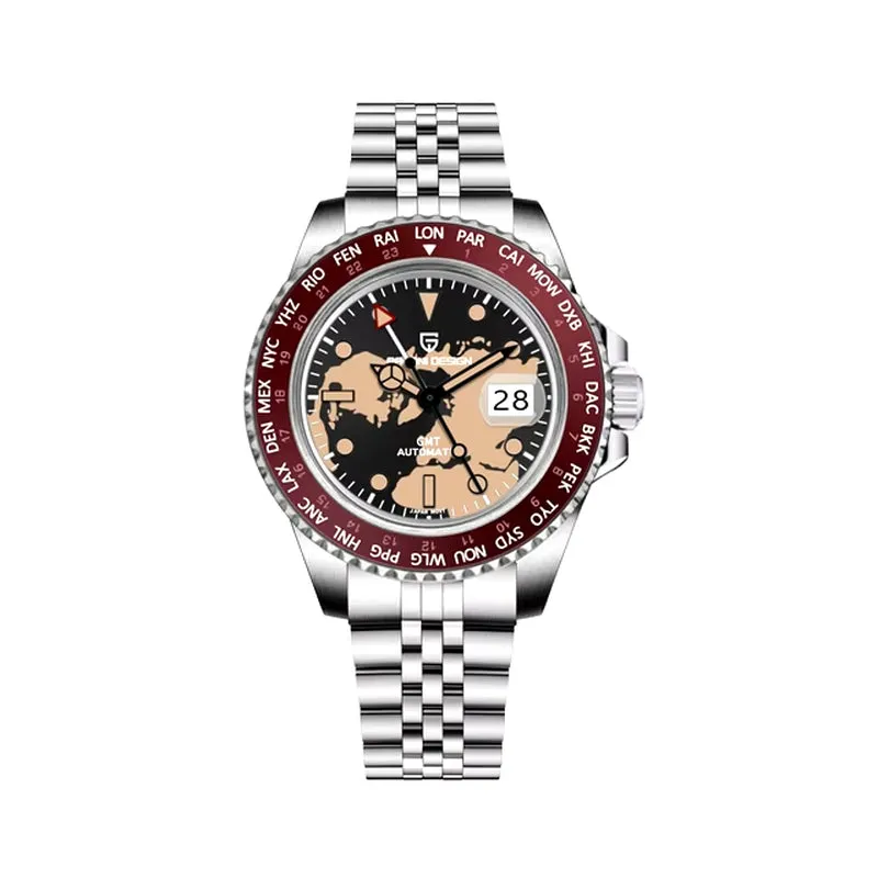 V4 40MM GMT NH34 Luxury Men'S Watches Top Fashion Automatic Mechanical Watches for Men Sapphire Waterproof Clock