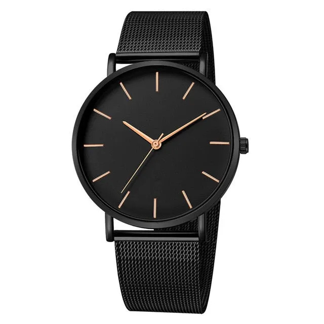 Watch Quartz Casual Simple Luxury/Steel Unisex Watches