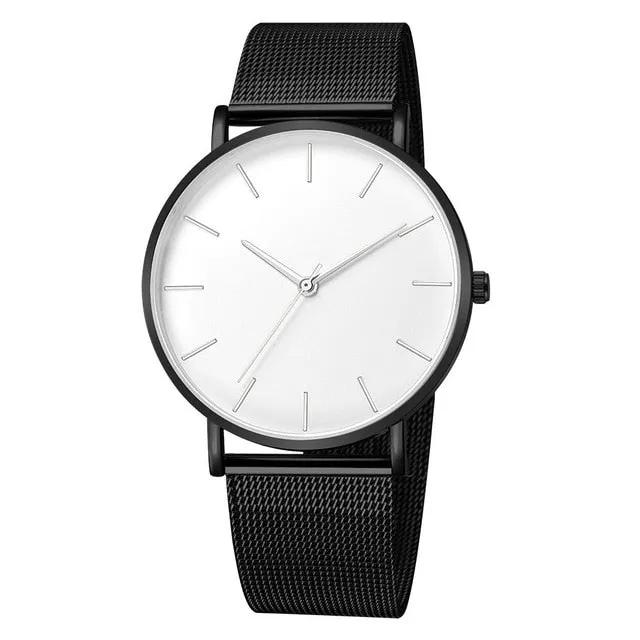 Watch Quartz Casual Simple Luxury/Steel Unisex Watches