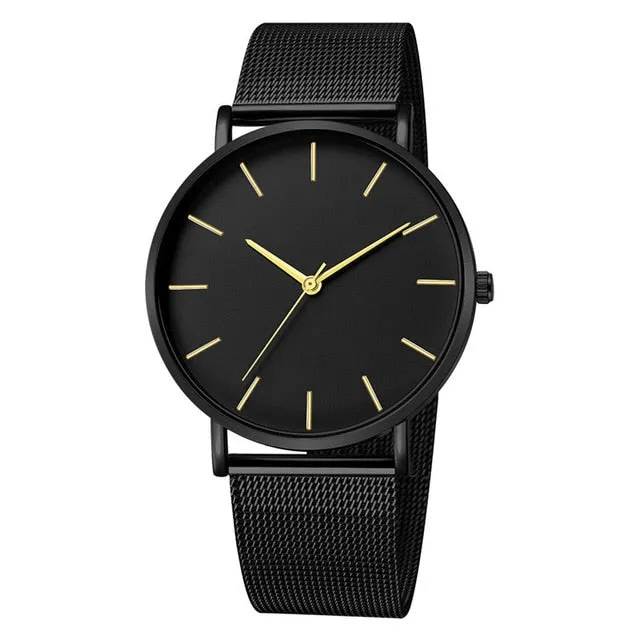 Watch Quartz Casual Simple Luxury/Steel Unisex Watches