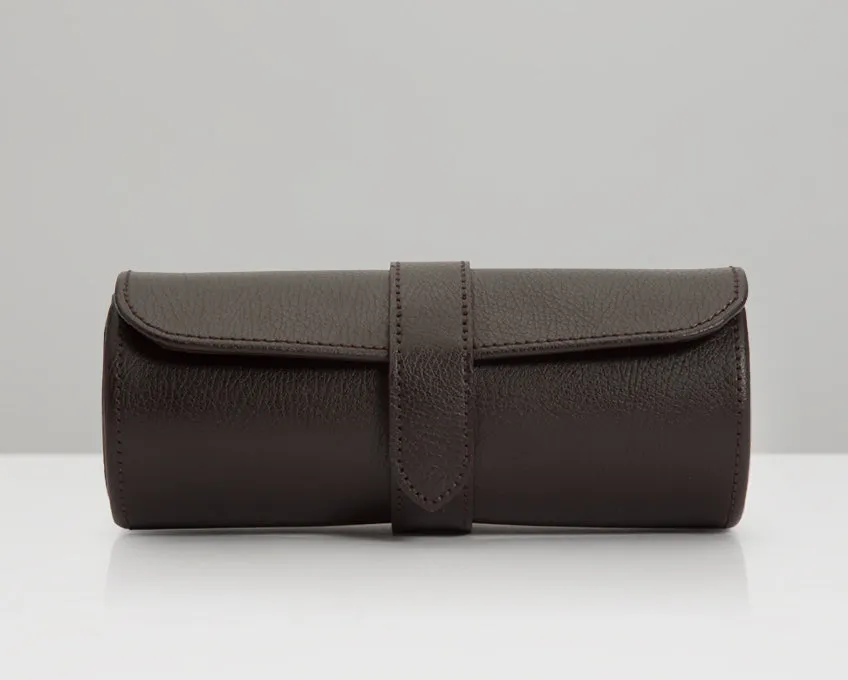 WOLF Blake Watch Roll - Brown