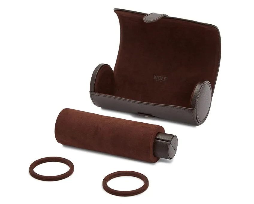WOLF Blake Watch Roll - Brown